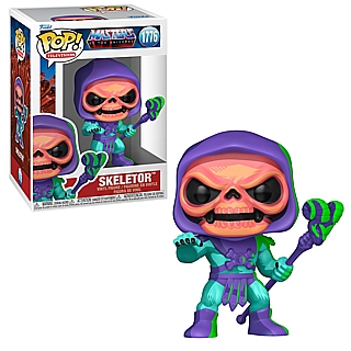 Masters of the Universe Character Collectibles - MOTU Skeletor Retro Neon POP! Television Vinyl Figure 1776