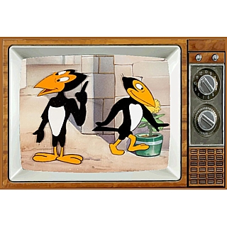 Classic Cartoon Characters Collectibles - Heckle and Jeckle Metal TV Magnet