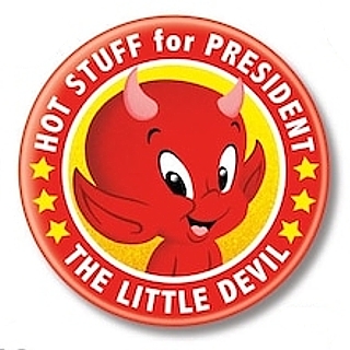 Cartoon Character Collectibles - Casper The Friendly Ghost - Hot Stuff  for President Metal Pinback Button