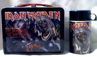 Rock and Roll Collectibles - Iron Maiden Heavy Metal Number Of The Beast Lunch Box with Thermos