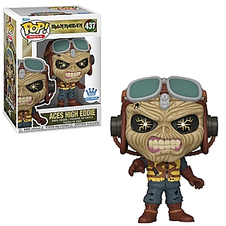 Iron Maiden Collectibles - Eddie Aces High POP! Rocks Vinyl Figure 437 Funko Exclusive