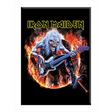 Rock and Roll Collectibles - Iron Maiden Eddie Bass Steve HArris Magnet