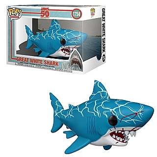 Horror Movie Collectibles - JAWS 50th Anniversary Great White Shark Super 6-Inch Funko Pop! Movies Vinyl Figure 1754