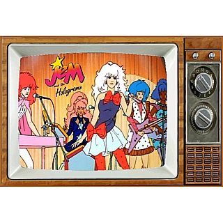 Jem and the Hoilograms Metal TV Magnet