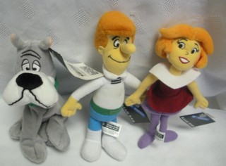 Cartoon Collectibles - The Jetsons Beanbag Characters - Astro, George, Jane