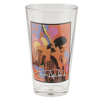 Rock and Roll Collectibles - Jimi Hendrix Purple Haze Collectible Pint Glass