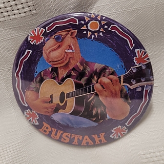 Camel Collectibles - Joe Camel Pinback Buttons Band -Bustah Acoustic Guitar