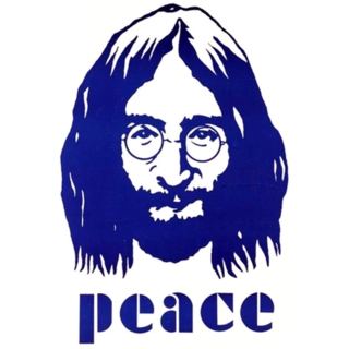 Classic Rock Collectibles - Beatles John Lennon Peace Metal Magnet