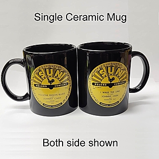 Rock and Roll Collectibles - Johnny Cash Sun Records Ceramic Mug