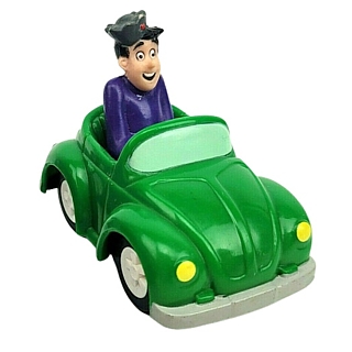 Archies Comics Collectibles - Jughead in Pull-Back Racer Car - 1991 Burger King