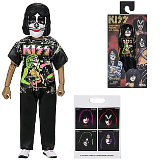 Rock and Roll Collectibles - KISS Ben Cooper Halloween Cosume 6 inch Action Figure - Catman Peter Criss, Eric Singer