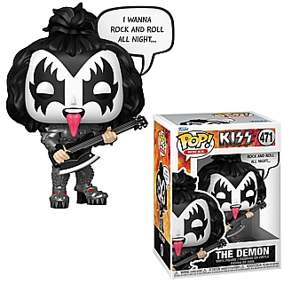 Classic Rock Collectibles - KISS Demon Gene Simmons POP! Rocks Vinyl Figure 471 I Wanna Rock and Roll All Night