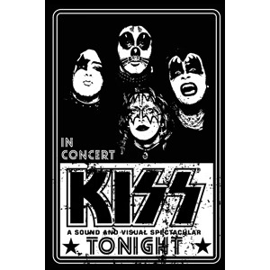 Rock and Roll Collectibles - KISS In Concert Magnet