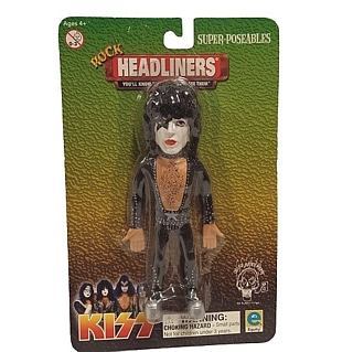 Rock and Roll Collectibles - Bendy Kiss Paul Stanley Bendie