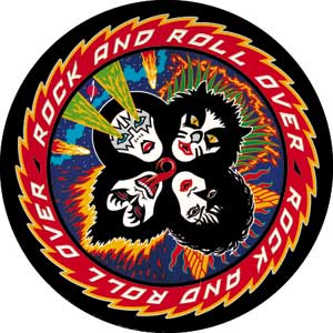 Rock and Roll Collectibles - Kiss Rock and Roll Over Pinback Button