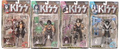 KISS Collectibles - KISS McFarlane Ultra Action Figures, Gene Simmons, Paul Stanley, Ace Frehley, Peter Criss Series 2 with Solo Albums
