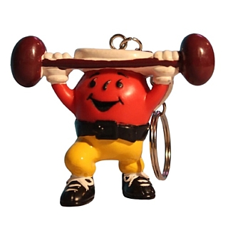 Advertising Collectibles - Kool-Aid - Kool-Aid Man Keychains - Weightlifter