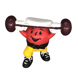 Advertising Collectibles - Kool-Aid - Kool-Aid Man Weightlifter PVC FIgure