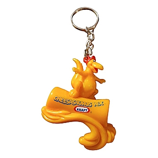 Advertising Collectibles - Kraft Cheesasaurus Rex Plast,ic Keychain Toy