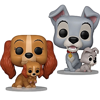 Disney Collectibles - Lady and the Tramp POP! Vinyl Figures 1553 and 1554 by Funko