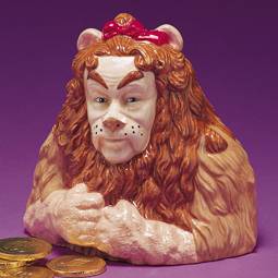 Wizard of Oz Collectibles - Cowardly Lion Ceramic Bank