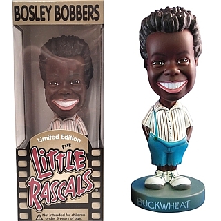 Television Collectibles - Little Rascals Our Gang Buckwheat Bobble Head Doll by Bosley Bobbers