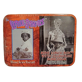 Television Collectibles - Little Rascals Our Gang Buckwheat Mini Metal Tin with Gum