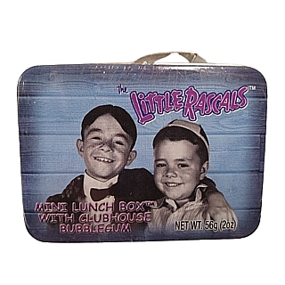 Television Collectibles - Little Rascals Our Gang Spanky and Alfalfa Mini Metal Tin with Gum