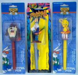 Looney Tunes Collectibles - Bugs Bunny, Tasmanian Devil and Tweety Bird Pens