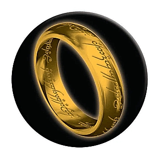 Fantasy Movie Collectibles - Lord of the Rings The One RIng Round Metal Magnet