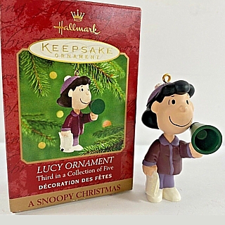 Snoopy Collectibles - Lucy Van Pelt Hallmark Keepsake XMas Ornament