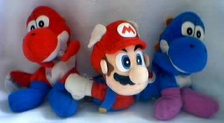 Mario and Yoshi Beanies