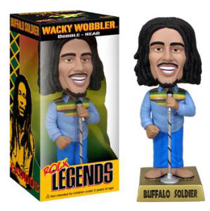 Rock and Roll Collectibles - Bob Marley Buffalo Soldier Bobble Head Nodder Doll