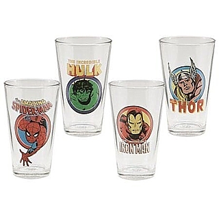 Marvel Comics The Avengers Collectible Character Pint Glasses