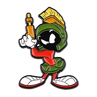 Cartoon Collectibles - Looney Tunes Marvin the Martian with Raygun Metal Enamel Pin / Tie Tack