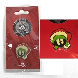 Looney Tunes Collectibles - Marvin the Martian Holiday Christmas Santa Tie Tack Lapel Pin