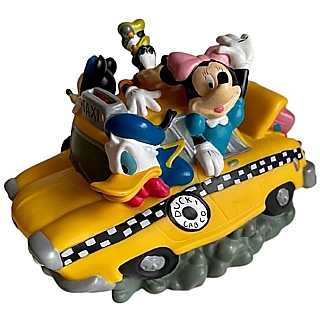 Disney Collectibles - Mickey Mouse and Gang Fab 5 Vinyl Bank Car - Minnie, Donald, Pluto, Goofy