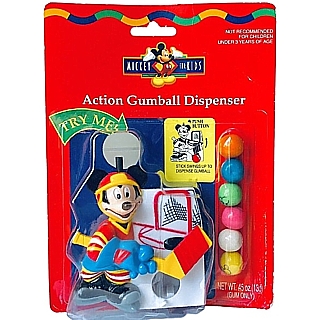 Disney Collectibles - Mickey Mouse Action Gumball Dispenser Hockey