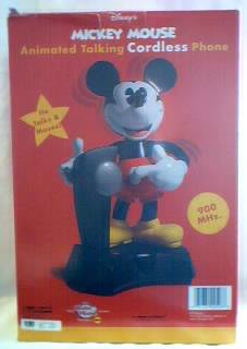 Disney Collectibles - Mickey Mouse Cordless Talking Telephone