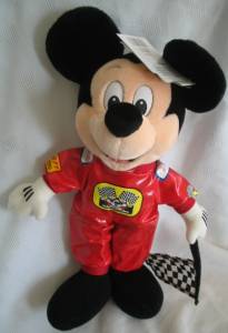Walt Disney Collectibles - Mickey Mouse Racing Stuffed Animal