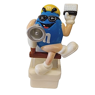 Advertising Collectibles - M & M Blue Director Square Base Topper