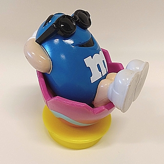 Advertising Collectibles - M & M Blue Easter Candy Topper with Egg