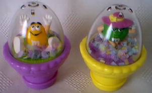 Advertising Collectibles - M & M Easter Dome Action Toppers