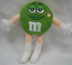 Advertising Collectibles - M & M Green Plush