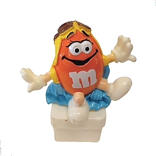 Advertising Collectibles - M & M Orange Parachute Square Base Topper