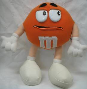 Advertising Collectibles - M & M Orange Plush