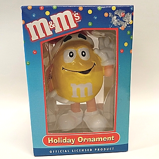 Advertising Collectibles - M & M Yellow Christmas Ornament- Santa Hat