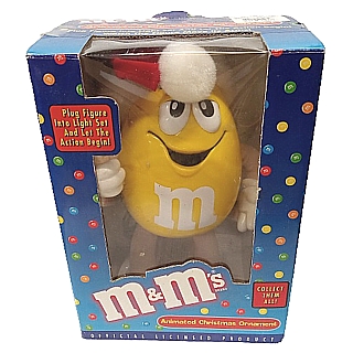 Advertising Collectibles - M & M Yellow Animated Christmas Ornament