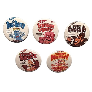General Mills Cereal Collectibles - Monster Cereal Pin Back Buttons