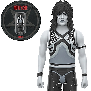 Hard Rock 80's Hair Metal Collectibles - Motley Crue Black and White Tommy Lee ReAction Figure by Super7